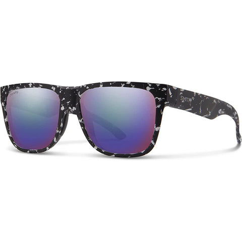 Smith Lowdown 2 Sunglasses in matte black marble and polar violet mirror