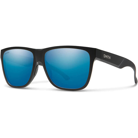Smith Lowdown XL 2 Sunglasses in matte black and Chromapop polar blue mirror