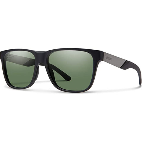 Smith Lowdown Steel Sunglasses in matte black ruthenium and polar gray green