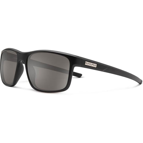 Suncloud Respek Polarized Sunglasses in matte black and gray polarized