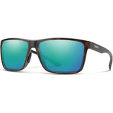 Smith Riptide Sunglasses in matte tortoise and Chromapop polar opal mirror