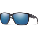 Smith Emerge Sunglasses in matte black and polar blue mirror