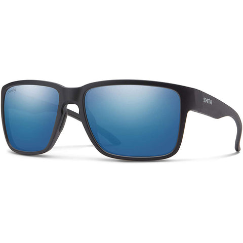 Smith Emerge Sunglasses in matte black and polar blue mirror