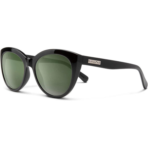 Suncloud Cityscape Polarized Sunglasses in black and polar grey