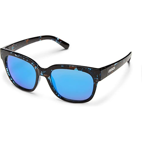 Suncloud Affect Polarized Sunglasses in blue tortoise and polar blue mirror