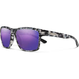 Suncloud A-Team Polarized Sunglasses in matte ice tortoise and polar purple mirror