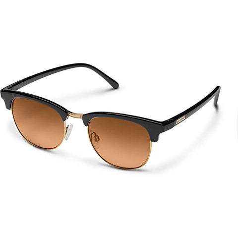 Suncloud Step Out Polarized Sunglasses in black and polar brown gradient