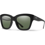 Smith Sway Sunglasses in matte black and ChromaPop poloar gray green