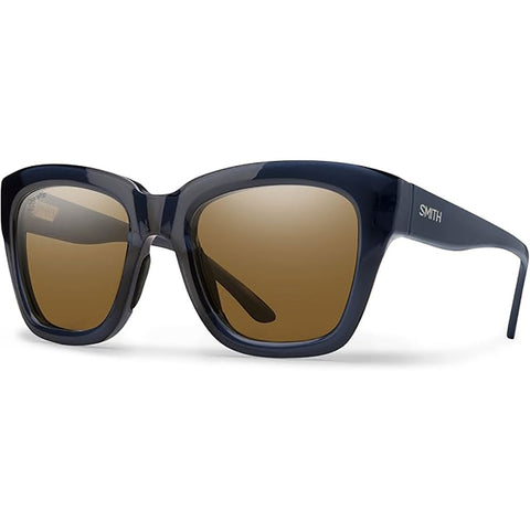 Smith Sway Sunglasses in french navy crystal and polar brown