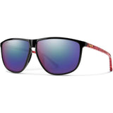 Smith Mono Lake Sunglasses in polar violet mirror and wild child
