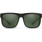 Suncloud Quiver Polarized Sunglasses in matte black and polar grey green