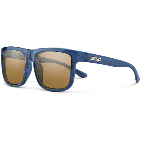 Suncloud Quiver Polarized Sunglasses in crystal denim and polar bronze
