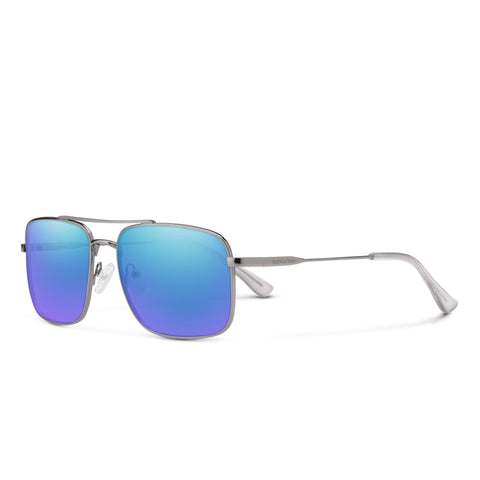 Suncloud Payback Polarized Sunglasses in polar blue mirror