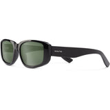 Suncloud Lane Polarized Sunglasses in black and polar gray green