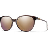Smith Cheetah Sunglasses in rose tortoise and Chromapop polar rose gold mirror