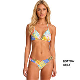 Sundaze Brunch Womens Summer Patchwork Bikini Bottom in multi