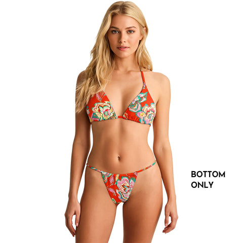 Sundaze Brunch Womens Fun Time Bikini Bottom in orange