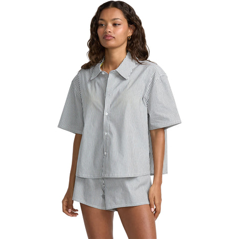 RVCA Womens Mikey Tops in Black