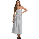 RVCA Womens Florence Midi Dresses in Black