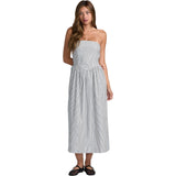 RVCA Womens Florence Midi Dresses in Black
