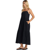 RVCA Womens New Yume Maxi Dresses in rvca black