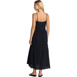 RVCA Womens New Yume Maxi Dresses in rvca black