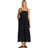 RVCA Womens New Yume Maxi Dresses in rvca black
