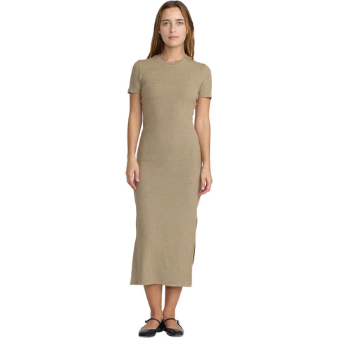 RVCA Womens Jungle SS Dresses in desert