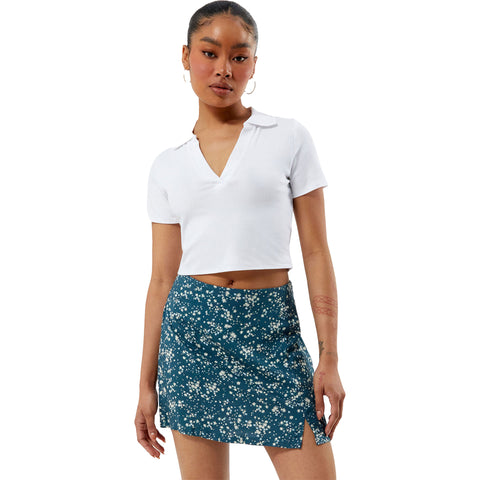 RVCA Womens Reform Skirts in Blue