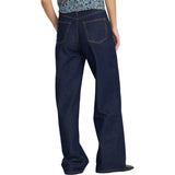 RVCA Womens Coco High Waisted Baggy Jean in indigo rinse