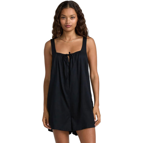 RVCA Womens Oliver Rompers in Black