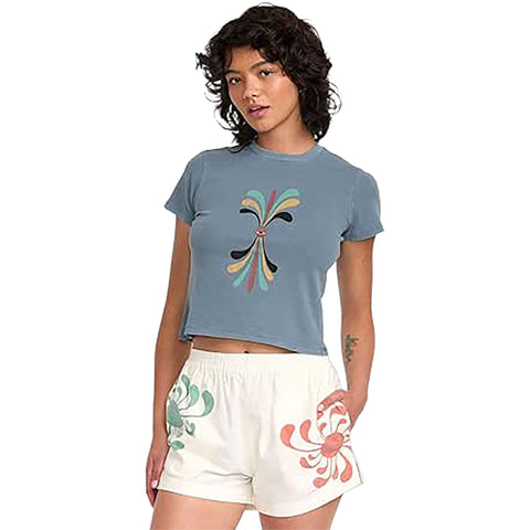 RVCA Womens Lauryn Alvarez 411 Tops in vintage navy