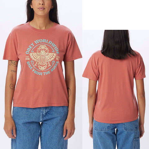 Obey Womens Beetle Tops in ginger