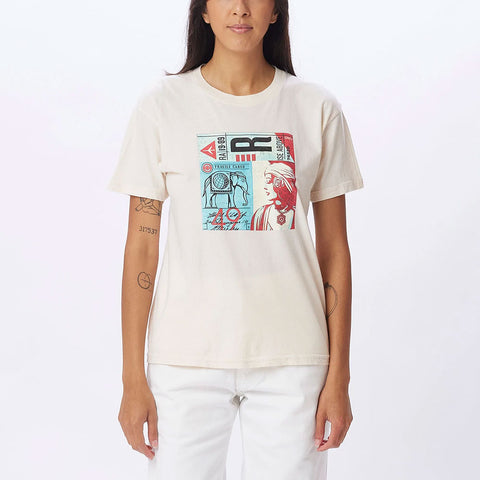 Obey Womens Fragile Cargo Tops in sago
