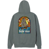 Dark Seas Mens Sailor's Sun Fleece Sweatshirt in blue magic
