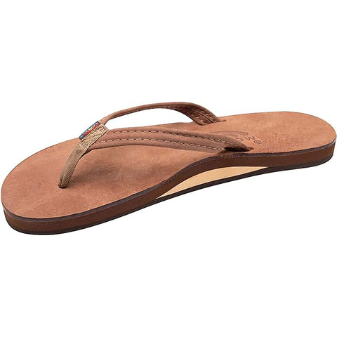 Rainbow Womens Nogales Leather Sandals in wood