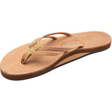 Rainbow Womens Sandpiper Luxury  Leather Sandals in buckskin