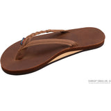 Rainbow Womens Flirty Braidy Leather Sandals in redwood