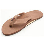 Rainbow Mens Premier Leather Sandals in dark brown