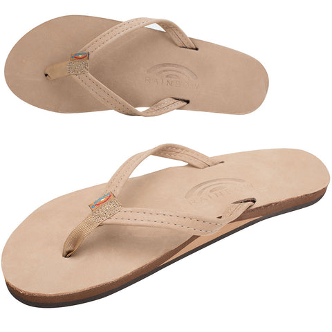 Rainbow Womens Premier Leather Sandals in sierra brown