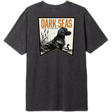 Dark Seas Mens Faithful Friend Mineral Tee in heather charcoal