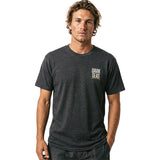 Dark Seas Mens Faithful Friend Mineral Tee in heather charcoal