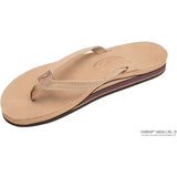 Rainbow Womens Premier Narrow DL Leather Sandals in sierra brown