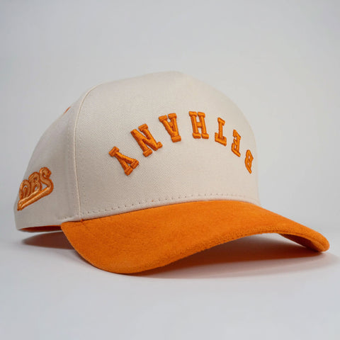 Delaware Beaches Suck DBS Bethany Town Hat in white/orange