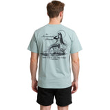 Dark Seas Mens Mermaid Room T-Shirts in light blue