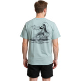 Dark Seas Mens Mermaid Room T-Shirts in light blue