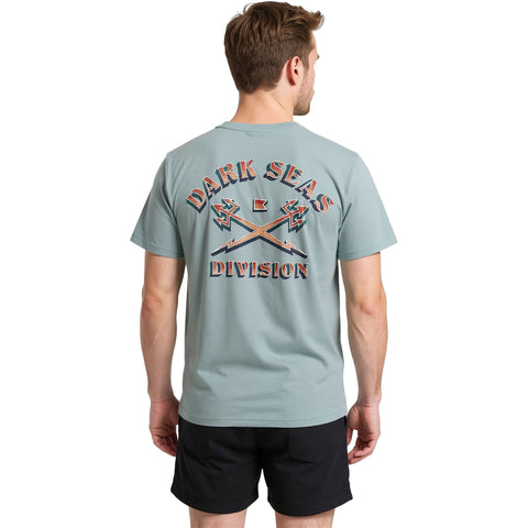 Dark Seas Mens Signboard T-Shirts in light blue