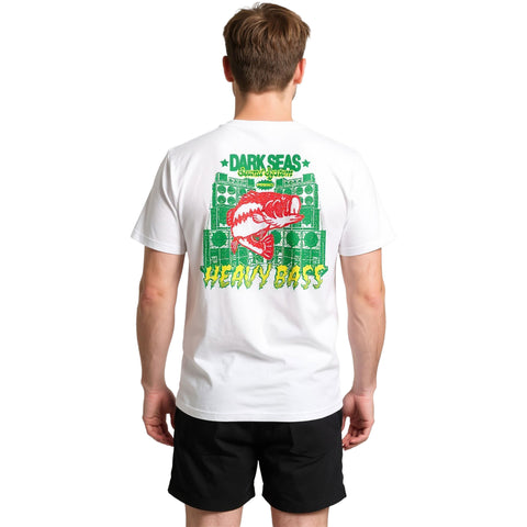 Dark Seas Mens Heavy Bass T-Shirts in white