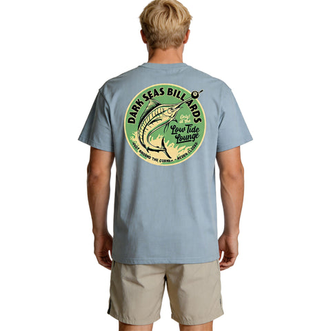 Dark Seas Mens Eight Ball T-Shirts in light blue