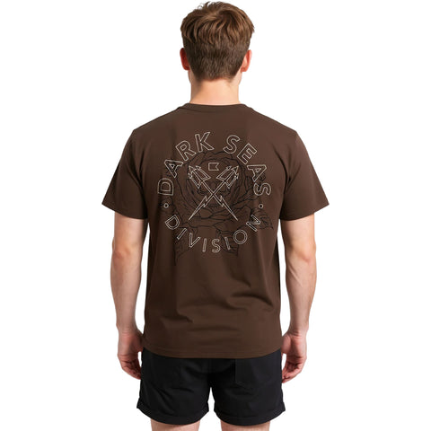 Dark Seas Mens Thorn Bush T-Shirts in java